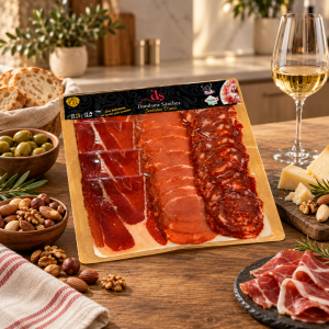 Tabla Serrana 120 grs. : Jamón + Lomo + Chorizo.