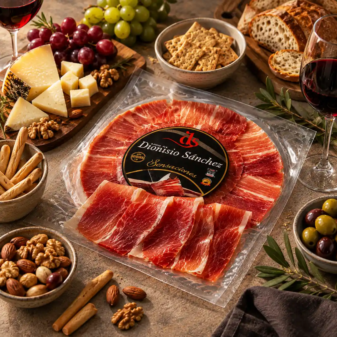 Jamón Serrano Sensaciones Plato 90 grs.