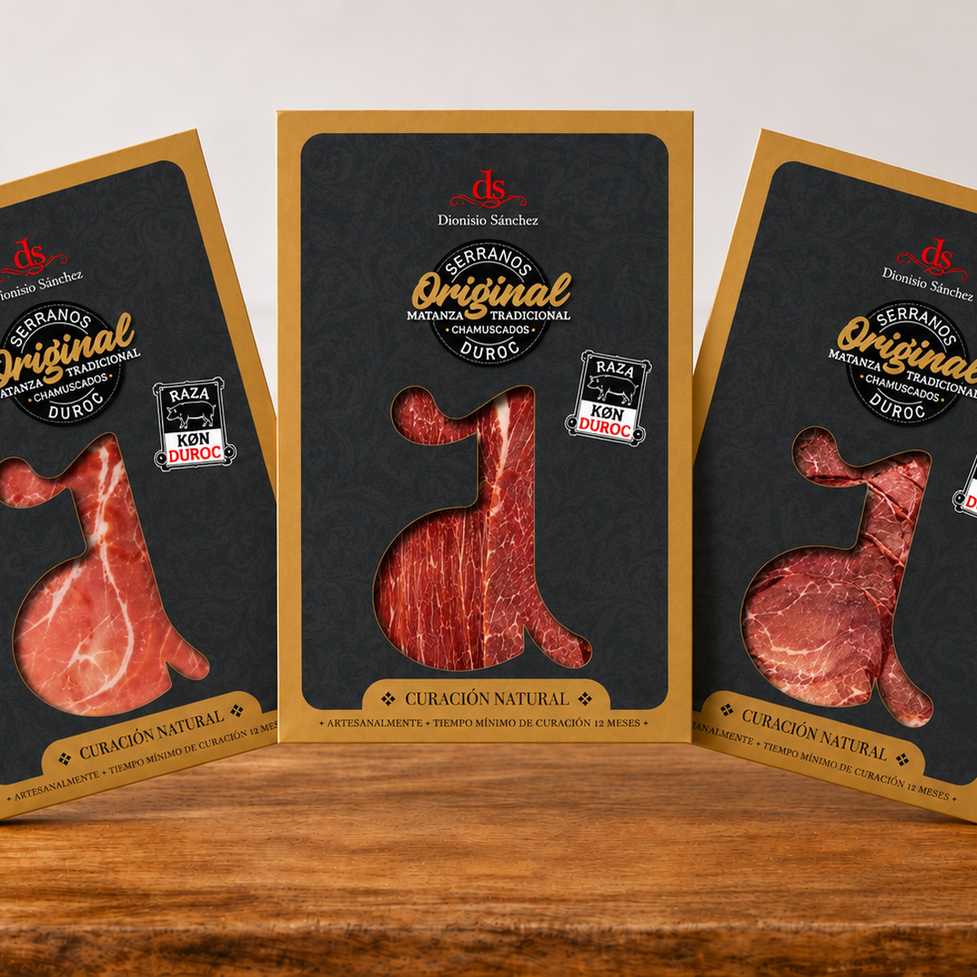 PACK 6: TRES ESTUCHES DE LUXE - JAMÓN, LOMO, PALETA. - Imagen 2