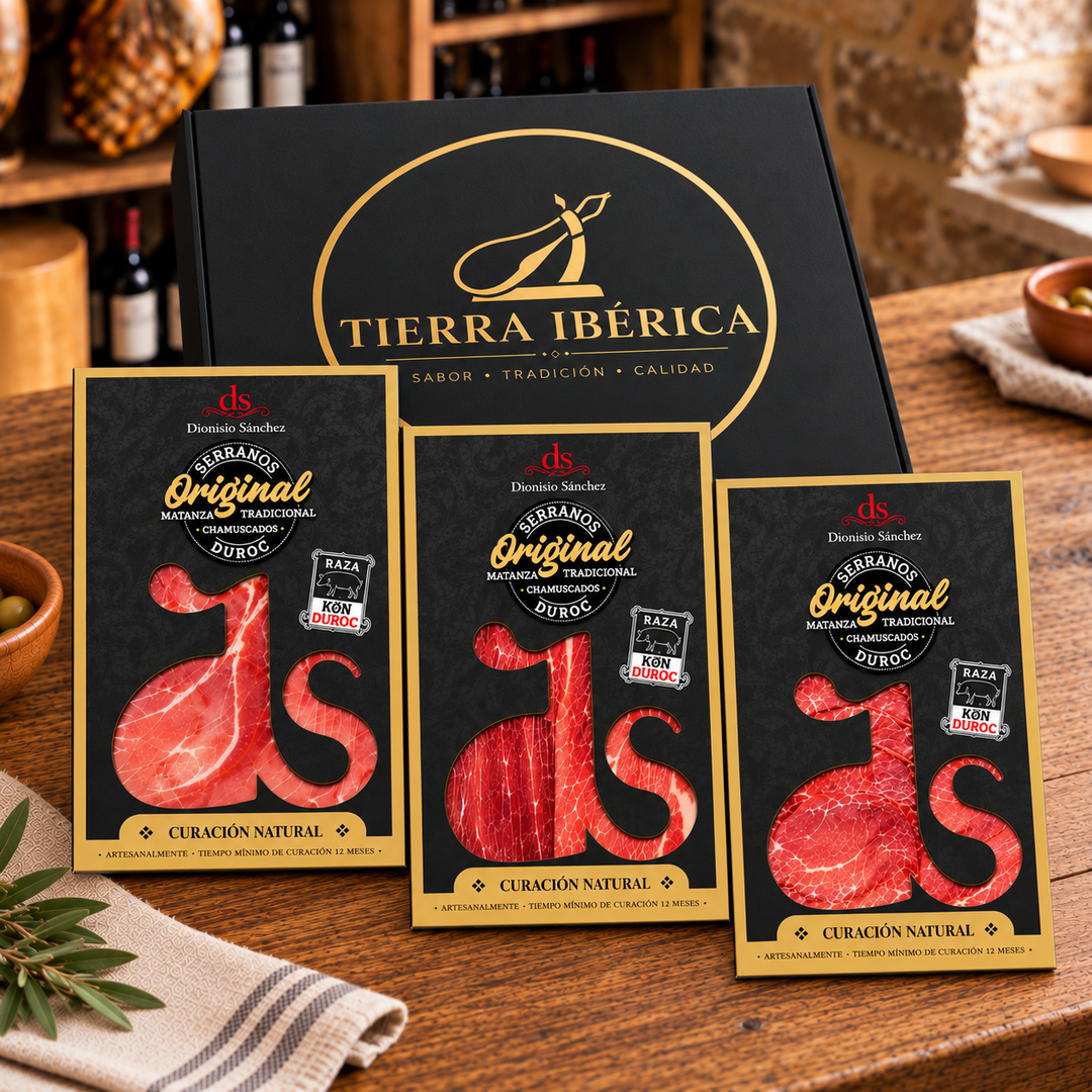 PACK 6: TRES ESTUCHES DE LUXE - JAMÓN, LOMO, PALETA.